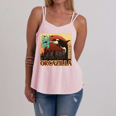 Vintage Japanese Orcazilla Poster Women's Strappy Tank