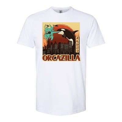 Vintage Japanese Orcazilla Poster Softstyle CVC T-Shirt