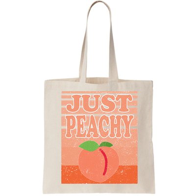 Vintage Just Peachy Southern Retro Summer Georgia Bag