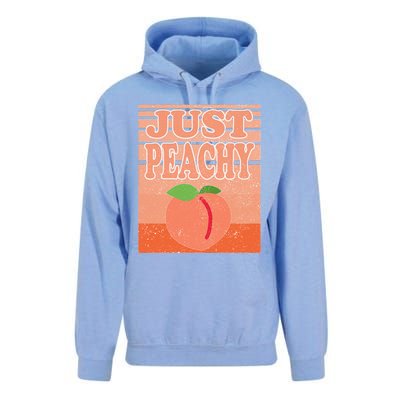 Vintage Just Peachy Southern Retro Summer Georgia Unisex Surf Hoodie