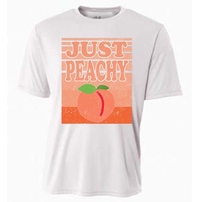 Vintage Just Peachy Southern Retro Summer Georgia Cooling Performance Crew T-Shirt