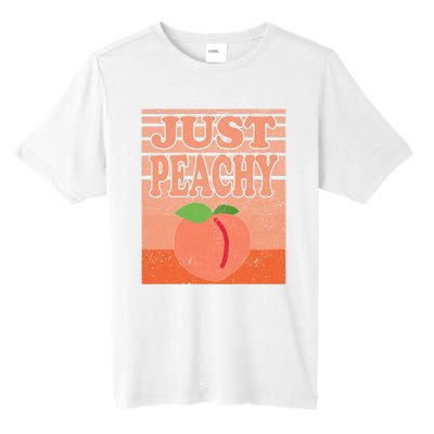 Vintage Just Peachy Southern Retro Summer Georgia Tall Fusion ChromaSoft Performance T-Shirt