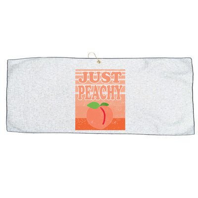 Vintage Just Peachy Southern Retro Summer Georgia Large Microfiber Waffle Golf Towel