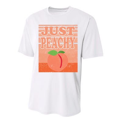 Vintage Just Peachy Southern Retro Summer Georgia Performance Sprint T-Shirt