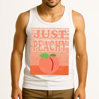 Vintage Just Peachy Southern Retro Summer Georgia Tank Top