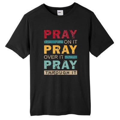 Vintage Jesus Pray Tall Fusion ChromaSoft Performance T-Shirt