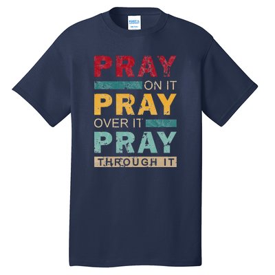 Vintage Jesus Pray Tall T-Shirt