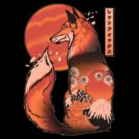Vintage Japanese Red Fox Kitsune Tattoo Mug