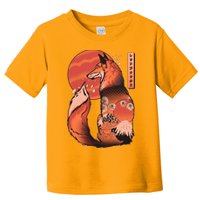 Vintage Japanese Red Fox Kitsune Tattoo Toddler T-Shirt
