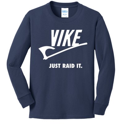 Vike Just Raid It! Kids Long Sleeve Shirt