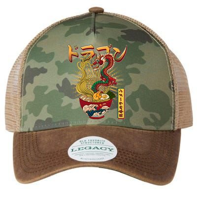 Vintage Japanese Ramen Noodles Dragon Legacy Tie Dye Trucker Hat