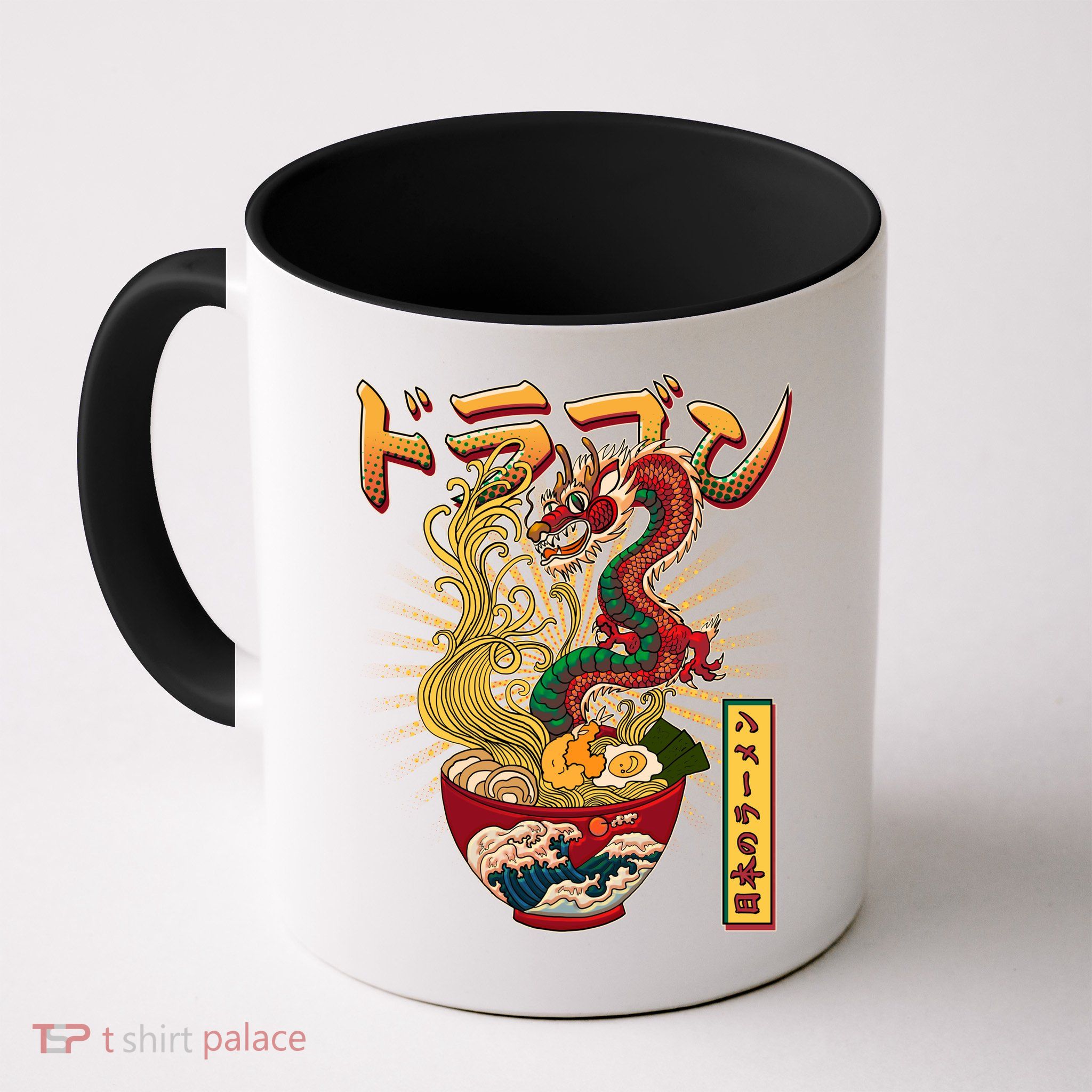 Vintage Japanese Ramen Noodles Dragon Mug