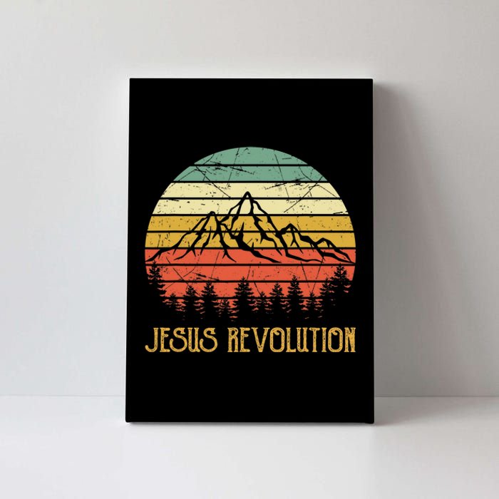 Vintage Jesus Revolution Christian Canvas