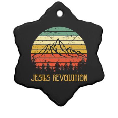 Vintage Jesus Revolution Christian Ceramic Star Ornament