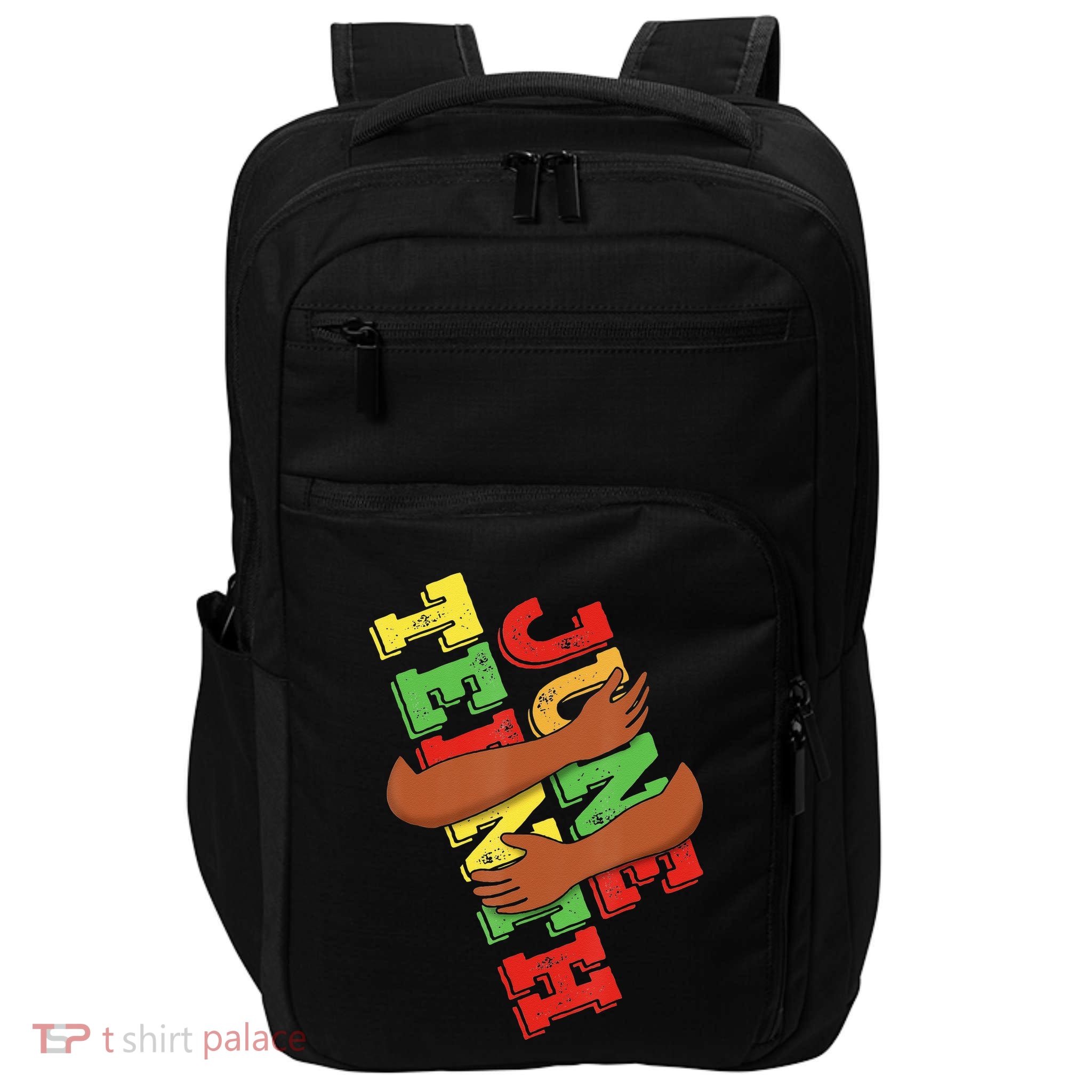 Vintage Juneteenth Raising Fist Retro Black History Month Impact Tech Backpack