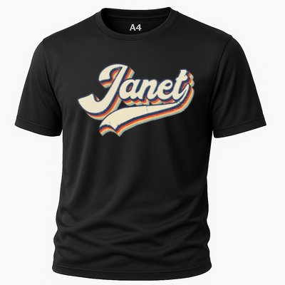 Vintage Janet Retro First Name Personalized 1970s Love Janet Performance Shirt