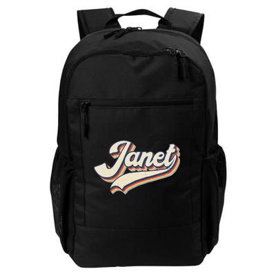 Vintage Janet Retro First Name Personalized 1970s Love Janet Backpack