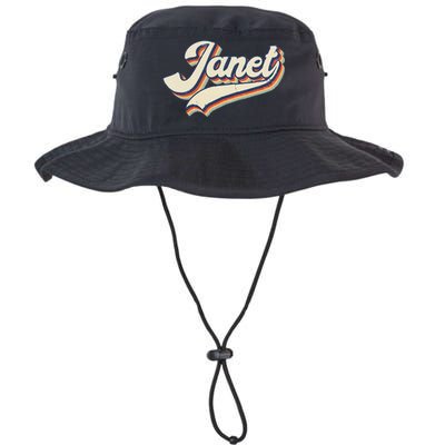 Vintage Janet Retro First Name Personalized 1970s Love Janet Bucket Hat