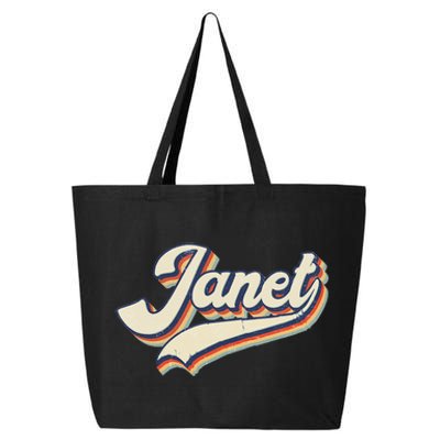 Vintage Janet Retro First Name Personalized 1970s Love Janet 25L Jumbo Tote