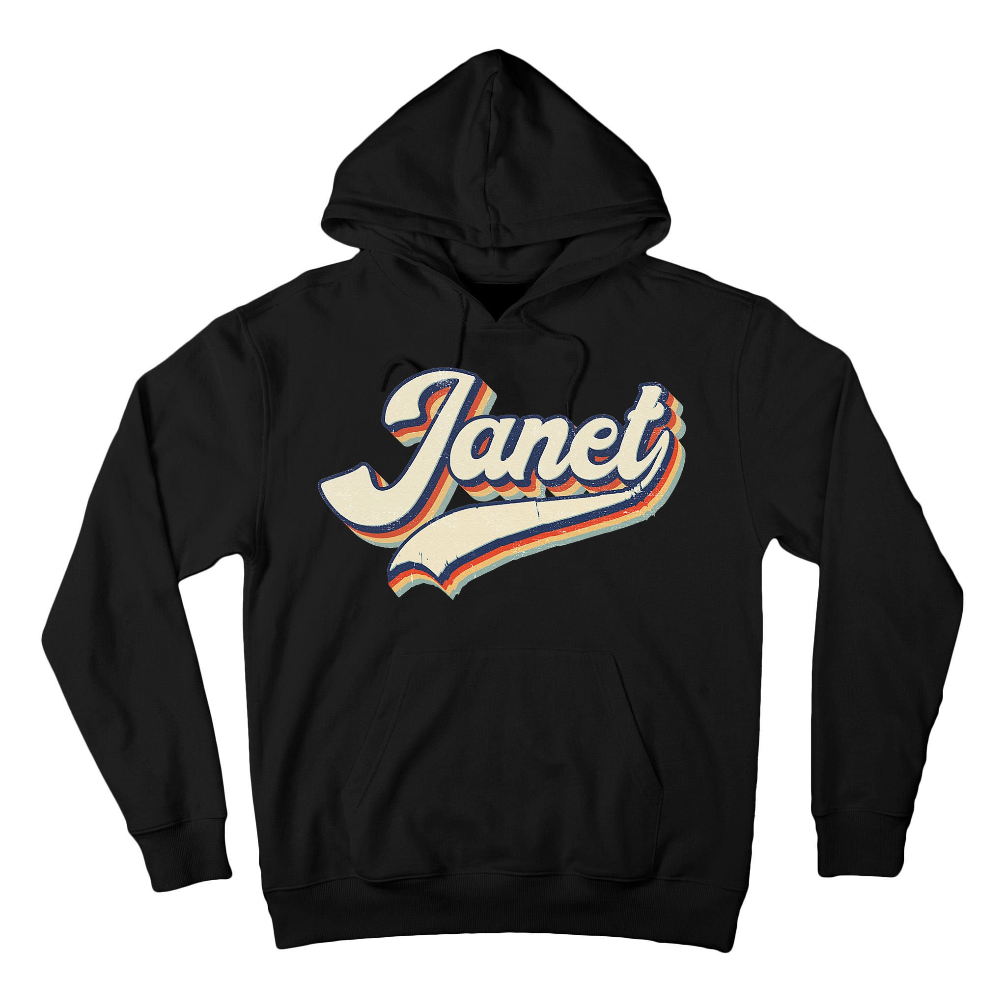Vintage Janet Retro First Name Personalized 1970s Love Janet Tall Hoodie