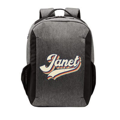 Vintage Janet Retro First Name Personalized 1970s Love Janet Vector Backpack