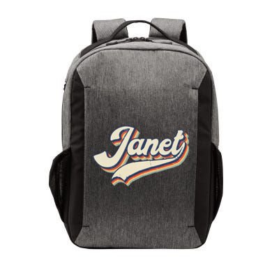 Vintage Janet Retro First Name Personalized 1970s Love Janet Vector Backpack