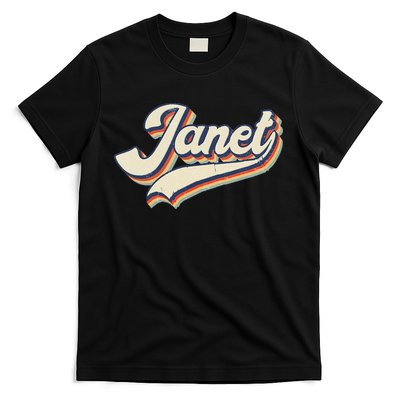Vintage Janet Retro First Name Personalized 1970s Love Janet T-Shirt