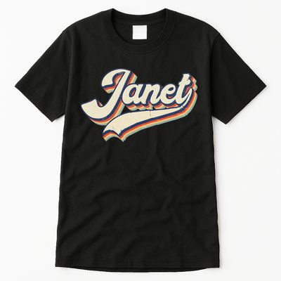 Vintage Janet Retro First Name Personalized 1970s Love Janet Tall T-Shirt