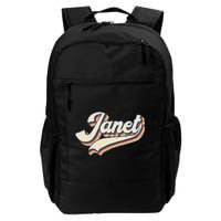 Vintage Janet Retro First Name Personalized 1970s Love Janet Backpack