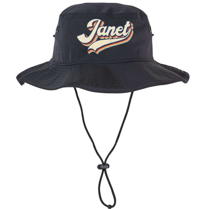 Vintage Janet Retro First Name Personalized 1970s Love Janet Bucket Hat