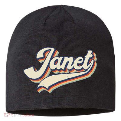 Vintage Janet Retro First Name Personalized 1970s Love Janet Sustainable Beanie