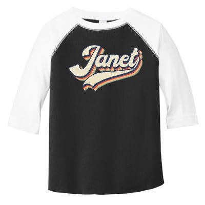 Vintage Janet Retro First Name Personalized 1970s Love Janet Toddler Fine Jersey T-Shirt