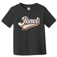 Vintage Janet Retro First Name Personalized 1970s Love Janet Toddler T-Shirt