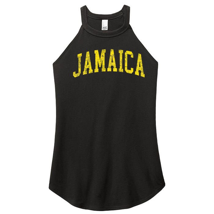 Vintage Jamaica Retro Jamaican Travel Vacation Souvenir Women's Perfect Tri Rocker Tank