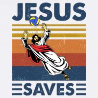 Volleyball Jesus Saves Vintage Volleyball Coach Womens Tank Top