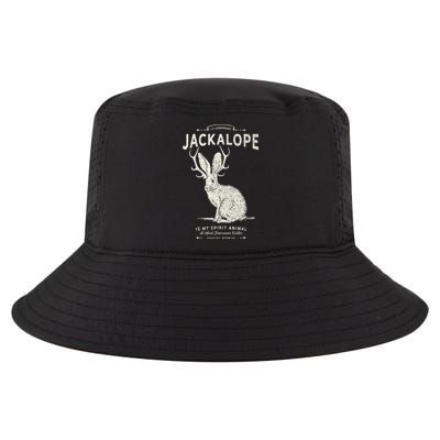 Vintage Jackalope Spirit Animal Mythical Critter Cool Comfort Performance Bucket Hat