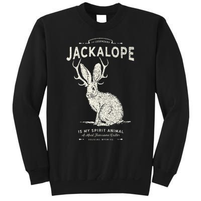 Vintage Jackalope Spirit Animal Mythical Critter Sweatshirt