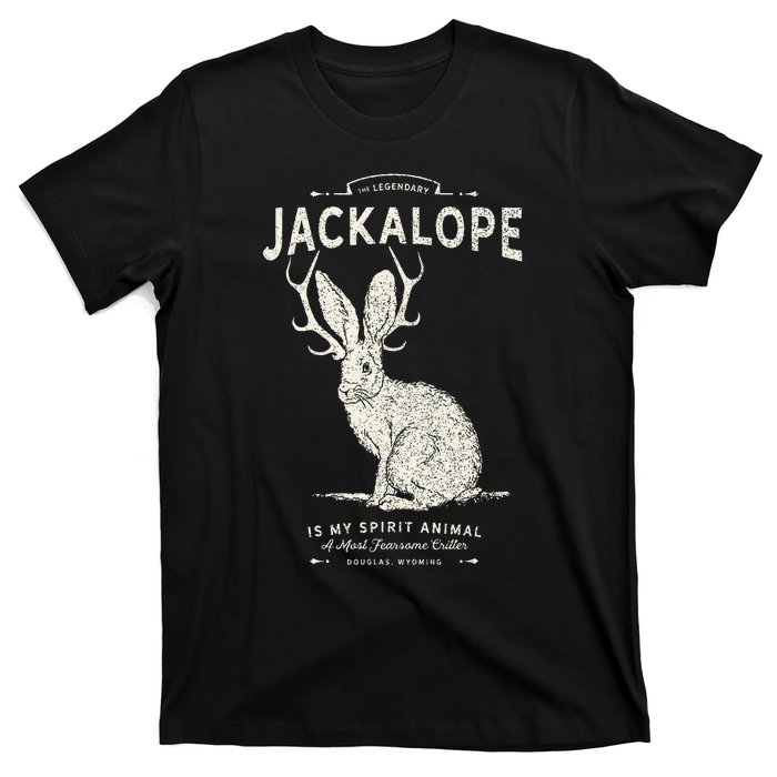 Vintage Jackalope Spirit Animal Mythical Critter T-Shirt