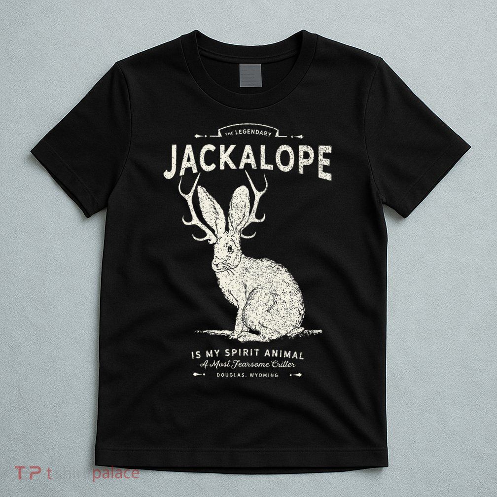 Vintage Jackalope Spirit Animal Mythical Critter T-Shirt