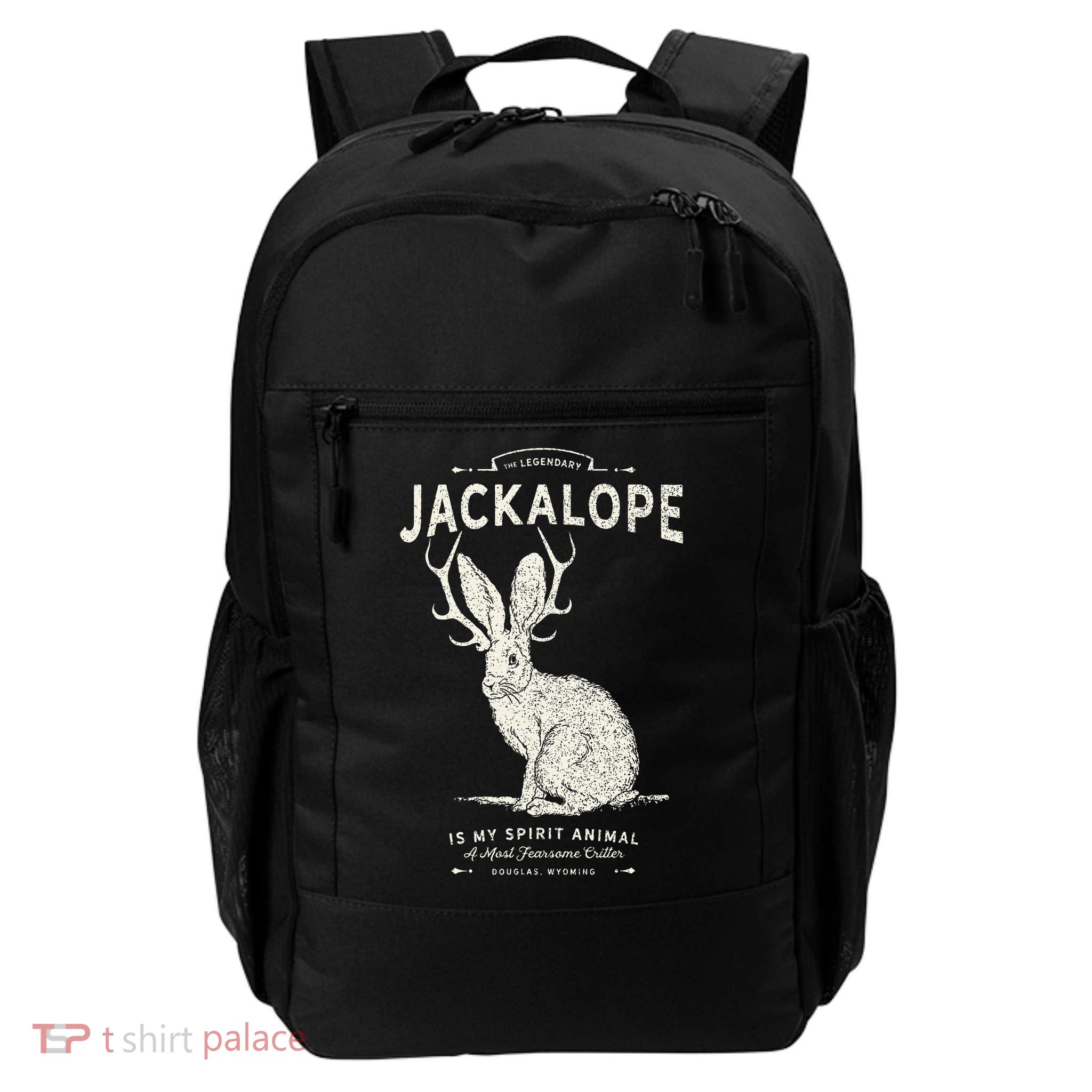 Vintage Jackalope Spirit Animal Mythical Critter Backpack