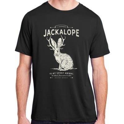 Vintage Jackalope Spirit Animal Mythical Critter Adult ChromaSoft Performance T-Shirt