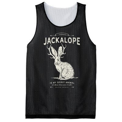 Vintage Jackalope Spirit Animal Mythical Critter Mesh Reversible Basketball Jersey Tank