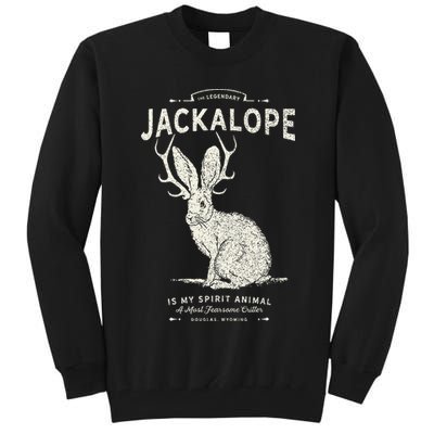 Vintage Jackalope Spirit Animal Mythical Critter Tall Sweatshirt
