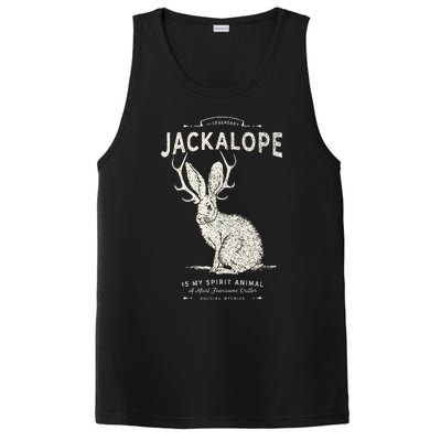 Vintage Jackalope Spirit Animal Mythical Critter PosiCharge Competitor Tank