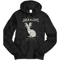 Vintage Jackalope Spirit Animal Mythical Critter Tie Dye Hoodie