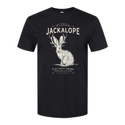 Vintage Jackalope Spirit Animal Mythical Critter Softstyle CVC T-Shirt