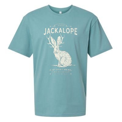 Vintage Jackalope Spirit Animal Mythical Critter Sueded Cloud Jersey T-Shirt