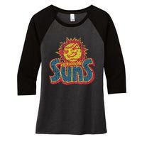 Vintage Jacksonville Suns 1962 Women's Tri-Blend 3/4-Sleeve Raglan Shirt