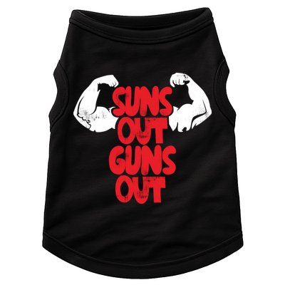 Vintage Jump Street Suns Out Guns Out Pattern Doggie Tank