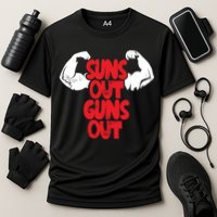 Vintage Jump Street Suns Out Guns Out Pattern Performance Shirt